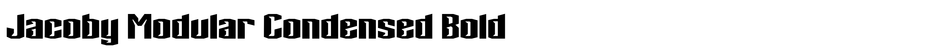 Jacoby Modular Condensed Bold